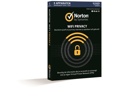 Norton WiFi Privacy voor 5 apparaten