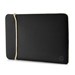 HP Neoprene laptop Sleeve - 15.6&quot; - Zwart / goud